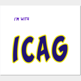 i am with ICAG Posters and Art